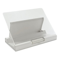Keep your kitchen running smoothly with a modern cookbook holder, suitable for books and tablets alike, with an easy guard to protect your pages and screens. Keep your kitchen running smoothly with a modern cookbook holder, suitable for books and tablets alike, with an easy guard to protect your pages and screens.