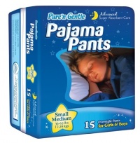 Pure 'n Gentle Youth Pajama Pants for Boys & Girls, 60 Count, Small/Medium, 38-65 Pounds Pure 'n Gentle Youth Pajama Pants for Boys & Girls, 60 Count, Small/Medium, 38-65 Pounds