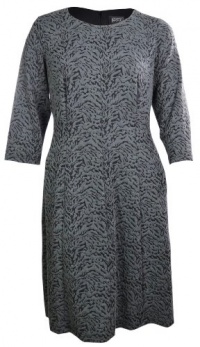 Long Sleeve Textured Flare Dress Long Sleeve Textured Flare Dress
