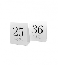 Weddingstar Table Number Tent Style Card, Numbers 25 to 36 Weddingstar Table Number Tent Style Card, Numbers 25 to 36
