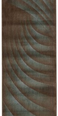 Nourison Zanibar Solid Wave Brown/Teal 2.3-Feet by 8-Feet Polyacrylic Runner Rug Nourison Zanibar Solid Wave Brown/Teal 2.3-Feet by 8-Feet Polyacrylic Runner Rug