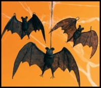 HALLOWEEN HANGING BATS - 3 Piece Set