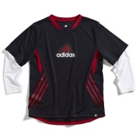 Adidas Boys 2-7 Fast Tech Top, Black, 4 Adidas Boys 2-7 Fast Tech Top, Black, 4