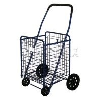 Honey-Can-Do CRT-01511 Medium Folding Shopping Cart Rolling 4-Wheel Utility Wagon, Black Honey-Can-Do CRT-01511 Medium Folding Shopping Cart Rolling 4-Wheel Utility Wagon, Black