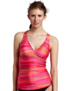 ATHENA Women's Tequila Sunrise  Tankini Top