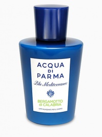 A joyful and delicious accompaniment to the fragrance spray, this body lotion is easily absorbed and leaves the skin feeling soft and supple. The bright, lingering fragrance of Bergamotto di Calabria will leave you feeling lighthearted, like you are among the citrus groves on a sunny afternoon. 6.7 oz.