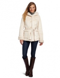 Jones New York Women's Hooded Faux Shearling Jones New York Women's Hooded Faux Shearling