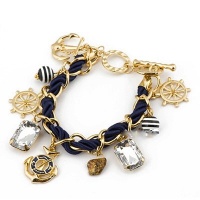 Nautical Anchor Charm Bracelet Nautical Anchor Charm Bracelet
