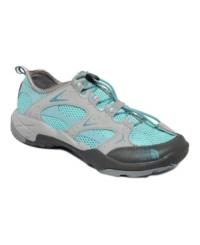 Major protection for your most wild water sports. The Hedgefrog Pro trail shoes by The North Face dry in a snap and feature a high-traction, grippy sole. Major protection for your most wild water sports. The Hedgefrog Pro trail shoes by The North Face dry in a snap and feature a high-traction, grippy sole.