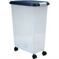 IRIS Airtight Pet Food Storage Container, 47 Quart, Navy IRIS Airtight Pet Food Storage Container, 47 Quart, Navy