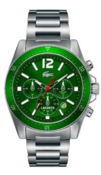 Lacoste Seattle Chronograph Green Dial Stainless Steel Mens Watch 2010640 Lacoste Seattle Chronograph Green Dial Stainless Steel Mens Watch 2010640