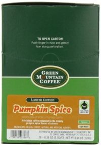Green Mountain Coffee K-Cup for Keurig Brewers, Pumpkin Spice, 24 Count Green Mountain Coffee K-Cup for Keurig Brewers, Pumpkin Spice, 24 Count