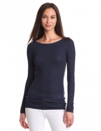 BCBGMAXAZRIA Women's Leah Long Sleeve Boat Neck Top BCBGMAXAZRIA Women's Leah Long Sleeve Boat Neck Top