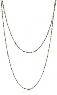 Mizuki 14k Wrapped Silver Chain Mix Bead Necklace, 37 Mizuki 14k Wrapped Silver Chain Mix Bead Necklace, 37