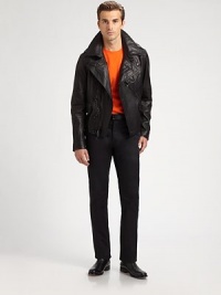 The sophisticated James pant is tailored in a trim silhouette of Italian wool twill with a slim, straight leg for a distinguished look.Flat-front styleSide slash, back welt pocketsInseam, about 32WoolDry cleanMade in Italy The sophisticated James pant is tailored in a trim silhouette of Italian wool twill with a slim, straight leg for a distinguished look.Flat-front styleSide slash, back welt pocketsInseam, about 32WoolDry cleanMade in Italy