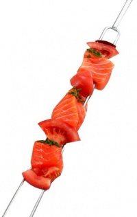 Elizabeth Karmel's 15-inch Double Kabob Skewers, Set of 4 Elizabeth Karmel's 15-inch Double Kabob Skewers, Set of 4