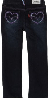 Levi's Girls 2-6x Toddler 1607 Heartbreaker Slim Straight Jean, Blackbird, 3T Levi's Girls 2-6x Toddler 1607 Heartbreaker Slim Straight Jean, Blackbird, 3T