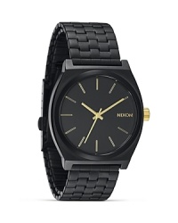 Stealthy and sleek. Nixon's matte black watch is a cool choice for those who like to fly under the radar.