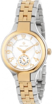 Philip Stein Women's 44TG-FMOP-SS5TG Round Two-Tone Gold Plated Mother-Of-Pearl Bracelet Watch Philip Stein Women's 44TG-FMOP-SS5TG Round Two-Tone Gold Plated Mother-Of-Pearl Bracelet Watch