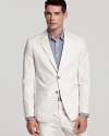 A handsome 2-button sport coat tailored to perfection keeps you looking dapper all night long.