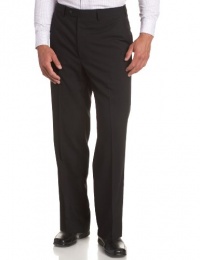 Louis Raphael LUXE Men's Washable 100% Wool Solid Flat-Front Hidden-Extension Dress Pant Louis Raphael LUXE Men's Washable 100% Wool Solid Flat-Front Hidden-Extension Dress Pant