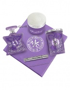 The Scent of Peace once again, this time in a signature gift collection featuring a 3.38 oz. eau de parfum, body cream, and candle. Lovers of peace will find sublime contentment here.