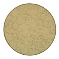 Safavieh Courtyard Collection CY2720-3001 Natural and Brown Indoor/ Outdoor Round Area Rug, 5-Feet 3-Inch Round Safavieh Courtyard Collection CY2720-3001 Natural and Brown Indoor/ Outdoor Round Area Rug, 5-Feet 3-Inch Round