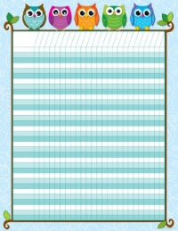 Carson Dellosa Colorful Owls Incentive Charts (114197) Carson Dellosa Colorful Owls Incentive Charts (114197)