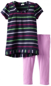 Splendid Littles Girls 2-6X Roller Rink Striped Active Tunic Set, Navy, 6X Splendid Littles Girls 2-6X Roller Rink Striped Active Tunic Set, Navy, 6X