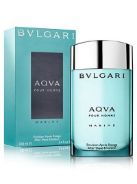The original exploration of aquatic realm comes to life as AQVA gradually unfolds a fresh, luminous aromatic scent dedicated to a man with a vibrant personality. A free spirit who gains his strength from the force of the ocean waves. The design of the spherical bottle evokes rocks and pebbles softened by the sea, whilst its aqua-green tones reference unequivocally the hues of the sea. Top notes: neroli bigarade and grapefruit; heart: posidonia and rosemary flower; base note: white cedar wood. The original exploration of aquatic realm comes to life as AQVA gradually unfolds a fresh, luminous aromatic scent dedicated to a man with a vibrant personality. A free spirit who gains his strength from the force of the ocean waves. The design of the spherical bottle evokes rocks and pebbles softened by the sea, whilst its aqua-green tones reference unequivocally the hues of the sea. Top notes: neroli bigarade and grapefruit; heart: posidonia and rosemary flower; base note: white cedar wood.