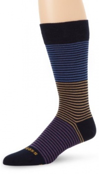 HUGO BOSS Men's Microstripe Mid Calf Dress Sock HUGO BOSS Men's Microstripe Mid Calf Dress Sock
