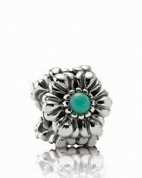 Birthstone accents add a personal touch to PANDORA's floral charm. Birthstone accents add a personal touch to PANDORA's floral charm.