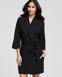 Soft and chic, this robe is the must-have look for bedtime. Soft and chic, this robe is the must-have look for bedtime.