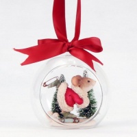 Enesco Heart of Christmas Mouse Skating Glass Ornament, 3.15-Inch Enesco Heart of Christmas Mouse Skating Glass Ornament, 3.15-Inch