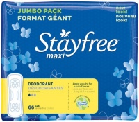Stayfree Maxi Pads, Deodorant, 66 Count Stayfree Maxi Pads, Deodorant, 66 Count