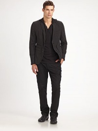 EXCLUSIVELY OURS. Easy, durable style that you'll return to this weekend and next in a soft mix of cotton and linen. Side slash, back welt pocketsCargo pocketsInseam, about 3380% cotton/20% linenMachine washImported EXCLUSIVELY OURS. Easy, durable style that you'll return to this weekend and next in a soft mix of cotton and linen. Side slash, back welt pocketsCargo pocketsInseam, about 3380% cotton/20% linenMachine washImported