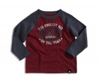 adidas Baby-Boys Infant Itb Cool Kid Raglan Tee, Red, 3 Months adidas Baby-Boys Infant Itb Cool Kid Raglan Tee, Red, 3 Months