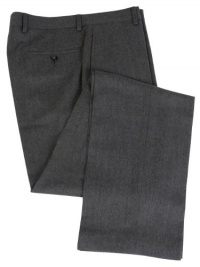 Calvin Klein Mens Flat Front Medium Gray Flannel Wool Dress Pants Calvin Klein Mens Flat Front Medium Gray Flannel Wool Dress Pants
