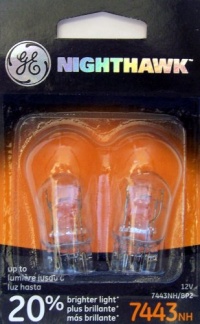 GE 7443NH/BP2 Nighthawk Automotive Replacement Bulbs, Pack of 2 GE 7443NH/BP2 Nighthawk Automotive Replacement Bulbs, Pack of 2