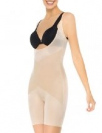 SPANX Skinny Britches Open-Bust Mid-Thigh Body SPANX Skinny Britches Open-Bust Mid-Thigh Body