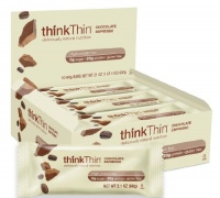 thinkThin Chocolate Espresso, Gluten Free, 2.1-Ounce Bars (Pack of 10) thinkThin Chocolate Espresso, Gluten Free, 2.1-Ounce Bars (Pack of 10)