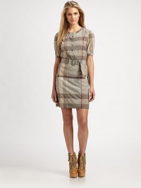 A signature Burberry Brit dress that offers a waist-defining, belted silhouette and an everyday-elegant look.Round neckShort sleevesAllover printButton placketAbout 22 from natural waist97% cotton/3% elastaneMachine washImported Model shown is 5'9½ (176cm) wearing US size 4. OUR FIT MODEL RECOMMENDS ordering true size. A signature Burberry Brit dress that offers a waist-defining, belted silhouette and an everyday-elegant look.Round neckShort sleevesAllover printButton placketAbout 22 from natural waist97% cotton/3% elastaneMachine washImported Model shown is 5'9½ (176cm) wearing US size 4. OUR FIT MODEL RECOMMENDS ordering true size.