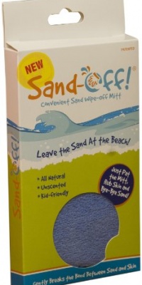Sand-Off! Powder-Infused Mitt Beach Towel for All-natural Sand Removal - Blue - 1 Pack Sand-Off! Powder-Infused Mitt Beach Towel for All-natural Sand Removal - Blue - 1 Pack