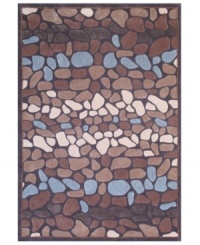 Strata of multi-colored stones fill the Momeni Bliss area rug with an elegant earthen quality that looks natural on any floor. Hand-tufted from the softest polyester blend and carefully hand-carved for added depth and texture. Strata of multi-colored stones fill the Momeni Bliss area rug with an elegant earthen quality that looks natural on any floor. Hand-tufted from the softest polyester blend and carefully hand-carved for added depth and texture.