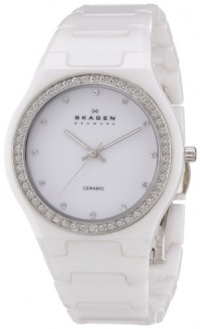 Skagen Women's 813LXWC Ceramic White Ceramic Crystal Watch Skagen Women's 813LXWC Ceramic White Ceramic Crystal Watch