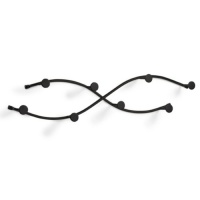 Spectrum 65210 Sweep Double 8-Hook Coat Rack, Black Spectrum 65210 Sweep Double 8-Hook Coat Rack, Black