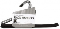 Whitmor 6100-1149 Chrome and Foam Collection Slack Hangers, Set of 3 Whitmor 6100-1149 Chrome and Foam Collection Slack Hangers, Set of 3