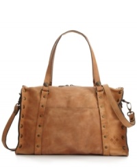 A vintage-inspired silhouette with a rustic appeal. This stunning satchel from Patricia Nash features antique brass hardware and studded accents, with an optional crossbody strap for perfect portability. A vintage-inspired silhouette with a rustic appeal. This stunning satchel from Patricia Nash features antique brass hardware and studded accents, with an optional crossbody strap for perfect portability.
