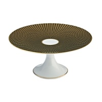 Present desserts, hors d'oeuvres and more on this weighty porcelain serving stand from Raynaud. It can be used individually, or stacked with others in the collection for a dramatic tabletop display. Present desserts, hors d'oeuvres and more on this weighty porcelain serving stand from Raynaud. It can be used individually, or stacked with others in the collection for a dramatic tabletop display.