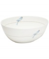 It's only natural. The whimsical Sky Song vegetable bowl from Martha Stewart Collection stars pretty blue birds on bare branches. Sleek bone china dinnerware is both dishwasher and microwave safe for carefree, everyday use.